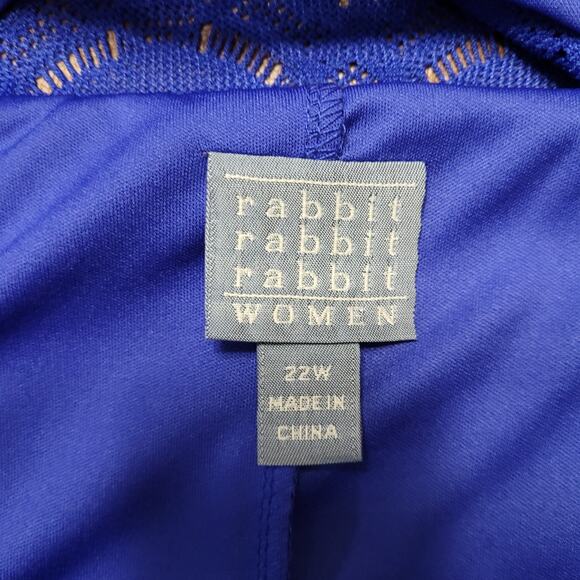 NWT Rabbit Rabbit Rabbit Royal Blue Lace Maxi Dress 22W Modest Formal Churchwear - Picture 7 of 11